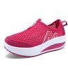 Mesh Slip-On Wedge Sneakers Women Breathable Casual Platform Shoes