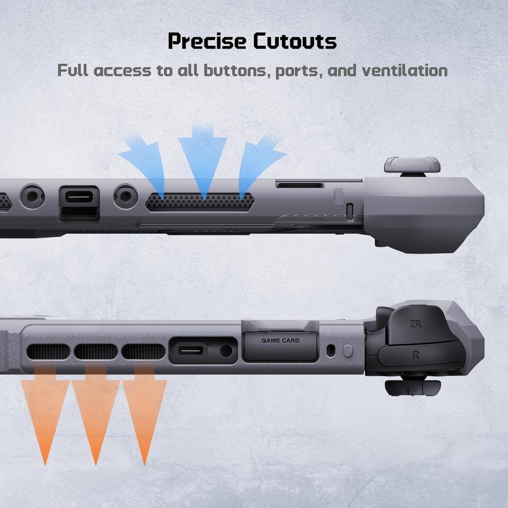 PlayVital METEOR TPU Soft Protective Case Cover for Nintendo Switch 2 Dock with Thumb and (2025), Compatible, Grips, Shockproof, Non-Slip,