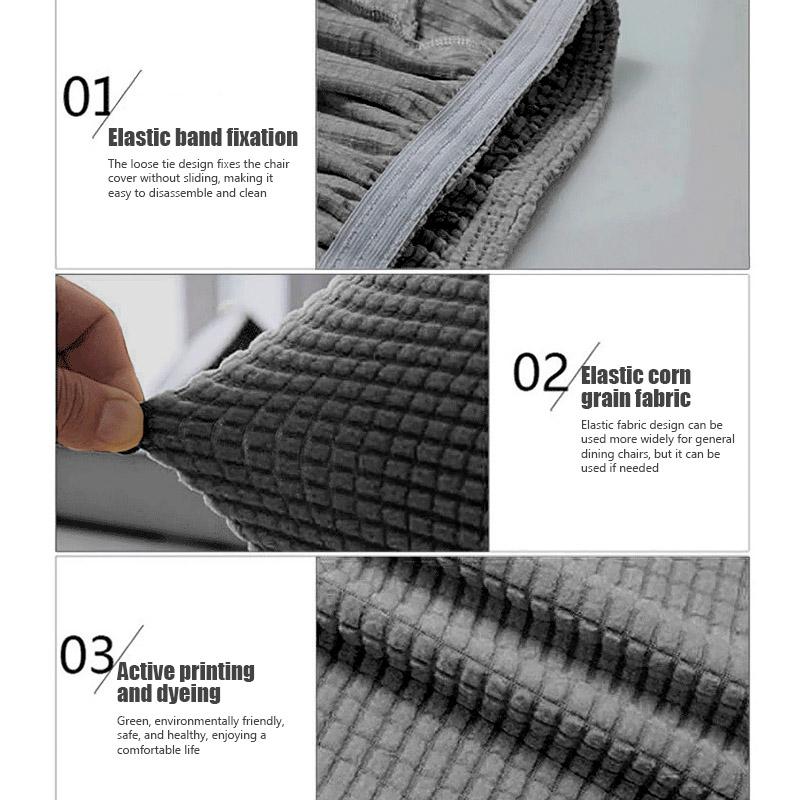 Shell Chair Cover Washable Removable For Shell Seat Cover Elastic Adjustable Dining Room Home Hotel Chairs Seat Covers for Party