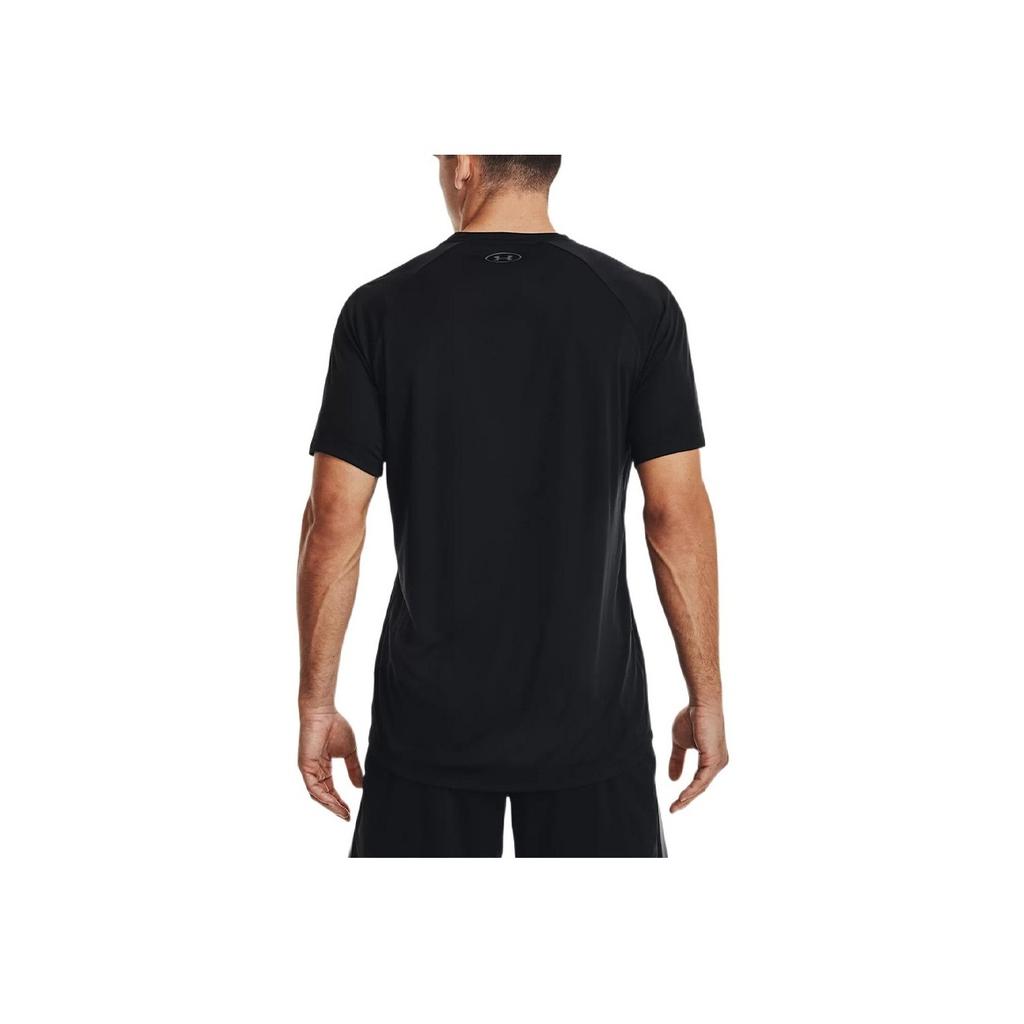 Under Armour Футболка с круглым вырезом и коротким рукавом реглан с принтом, мужская, черная 1370653-001