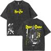 Japanese Anime Dorohedoro Kai Vintage Washed T-shirt   Cool ga Graphic T-shirts 's Gothic Rock Horror T Shirt