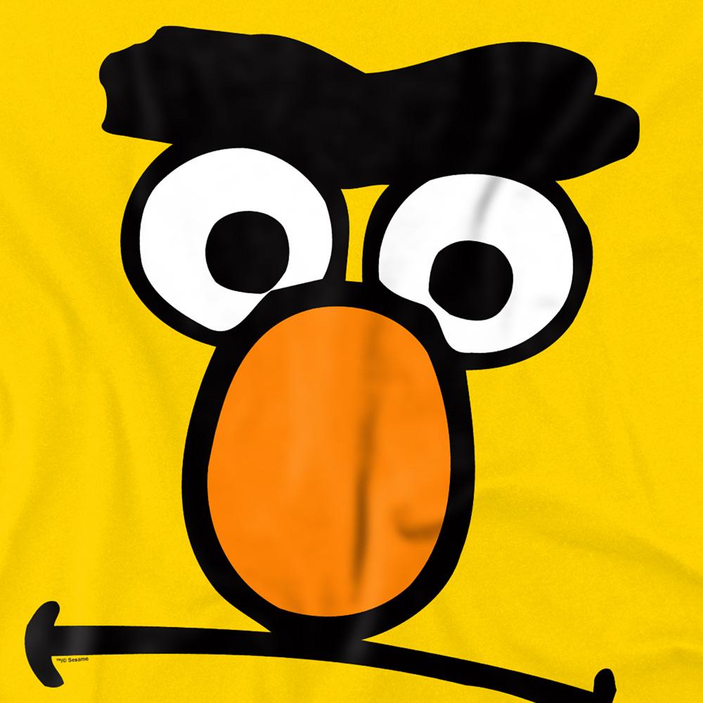 Sesame Street Unisex Adult Bert Frown Face T-Shirt