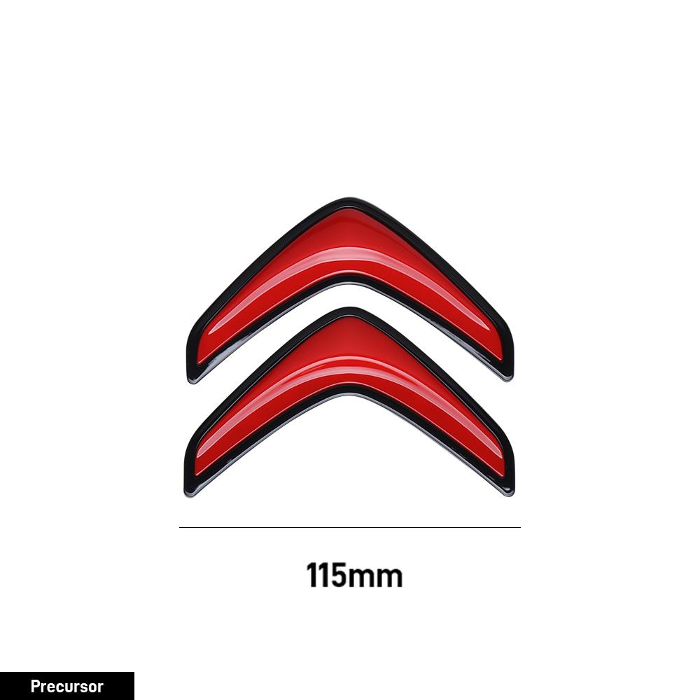TXBB4 100/115mm Car Hood Front Grille Rear Trunk Badge Sticker Accessories For Citroen C4 Berlingo C3 Aircross C5 Aircross C5X C4L VTS