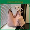 Color Solid Shoulder Bag Retro Winter Lazy Style Large Capacity Crossbody Bag