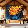 Gifts Home Pumpkin Halloween Celebration Banner, Multicolor Polyester Backdrop for Party Decorations