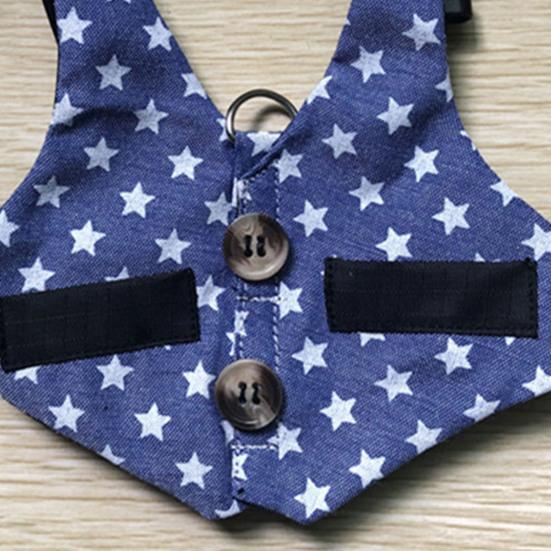 Шлейка для кролика, дизайн жилета джентльмена, безопасность при ходьбе, тканевый поводок для питомца, нагрудный ремень для кролика