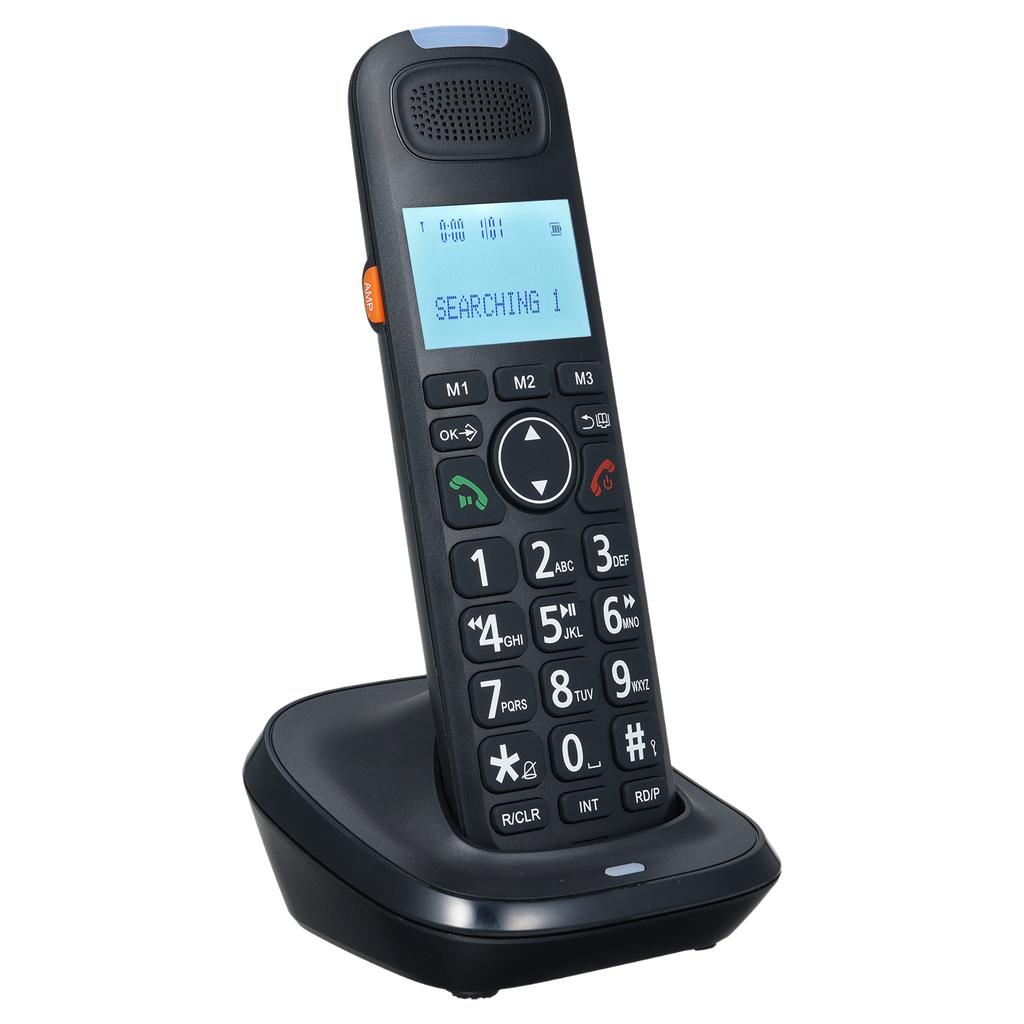 Расширяемая телефонная система D2015 TAM, проводная беспроводная телефонная система с большими кнопками ответа на телефонный звонок