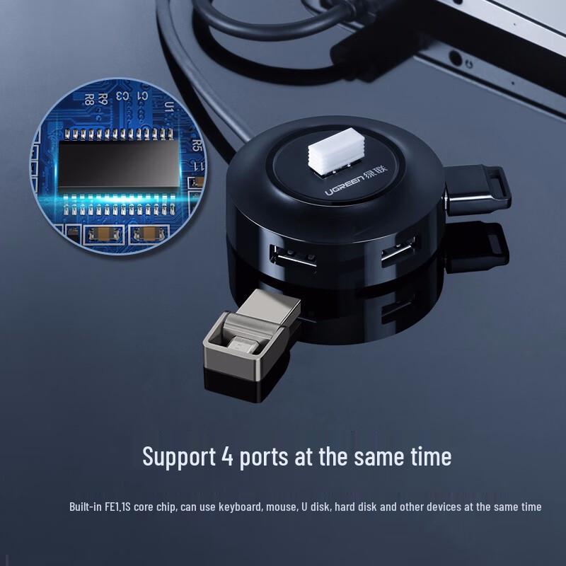 Ugreen CR106 4-Port USB 2.0 Hub Splitter