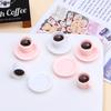 Ручная работа Мультяшные смоляные аксессуары: Крем-клей для поделок, Украшения в виде кофейных чашек и Декоративные игрушки-еда для кукольных домиков