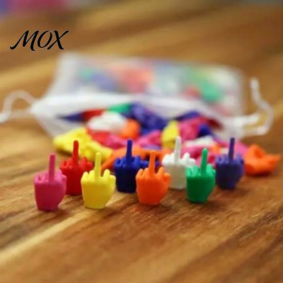 Funny Office Humor Gifts Mini Middle Finger Figurine, Tiny Hand Desk Decor, Gag Gift for Adults, Sarcastic Accessories Colorful Novelty Prank