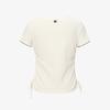 Женская вафельная футболка Hwilla с коротким рукавом и сборками для тренировок (Fs262Rs02F009175)