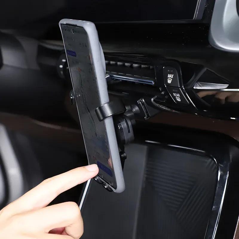 For BMW X1 IX1 U11 -2025 ABS Black Car Central Control Mobile Phone Holder GPS Navigation Bracket Interior Car Accessories