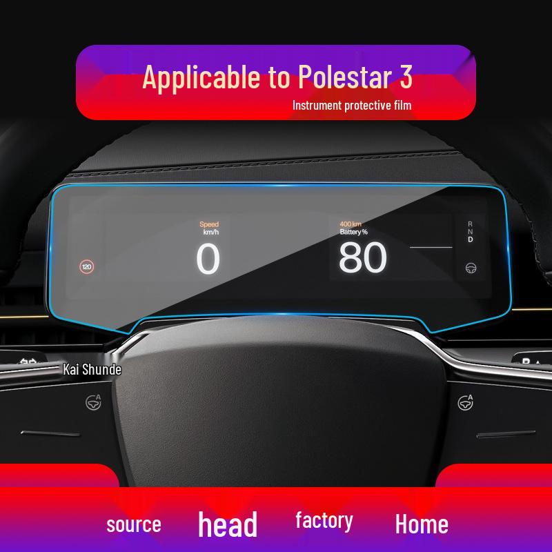 Polestar 1 & 2 Navigation Screen Protector Film & Center Console Sticker