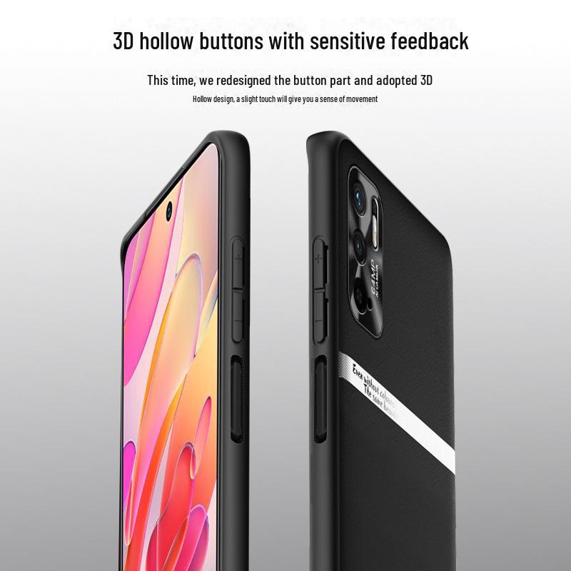 Compatible with Redmi Note 10 5G, Liquid Leather Protective Case - Anti-Fall & Anti-Fouling Cover.