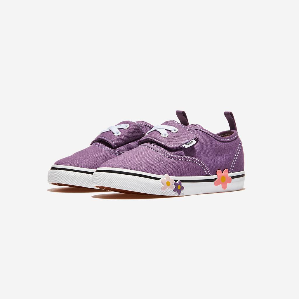 [Vans] Toddler Authentic Elastic Velcro Flower Prism Purple [VN000YSCFRT-PRISM PURPLE]