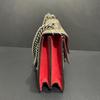 [Pre-Owned] Dionysus Chain Tiger Head Buckle Logo Canvas And Leather Shoulder Bag Small - Very Good #18FP67T