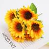 Sunflower Simulation Flower Artificial Flowers Plant Home Decoration Wedding Gift Handheld Flower Decor Party Favor Supplies