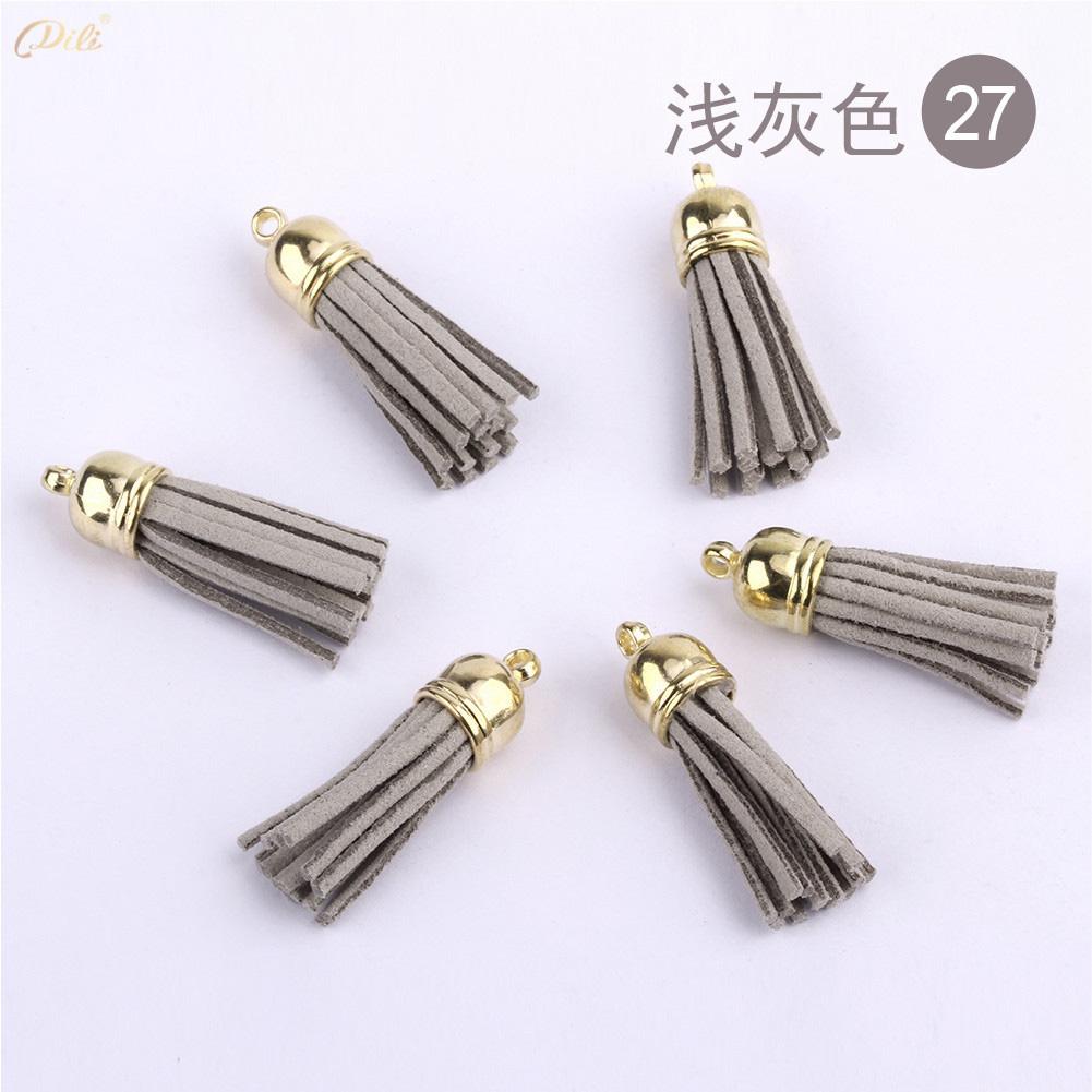 5/10/20Pcs 38mm Mini Leather Tassels Keychain Tassels For DIY Crafts Charms Earrings Bracelets Jewelry Making Supplies