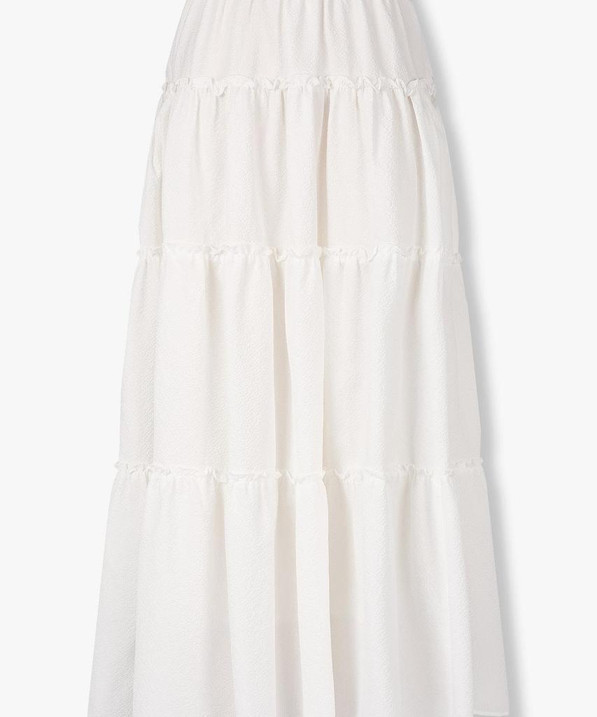 STUDIO TOMBOY Side Pocket Tiered Elastic Skirt_White 9106232210