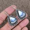 Dendrite Opal Gemstone Handmade 925 Sterling Silver Jewelry Earring 1.97" KKG-680