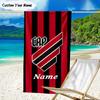 1PC Custom Name Beach Towel Black Stripes Athletico Crest Beach Towel, Suitable for Camping, Travel, Beach Accessories, Super Absorbent, Family Gift