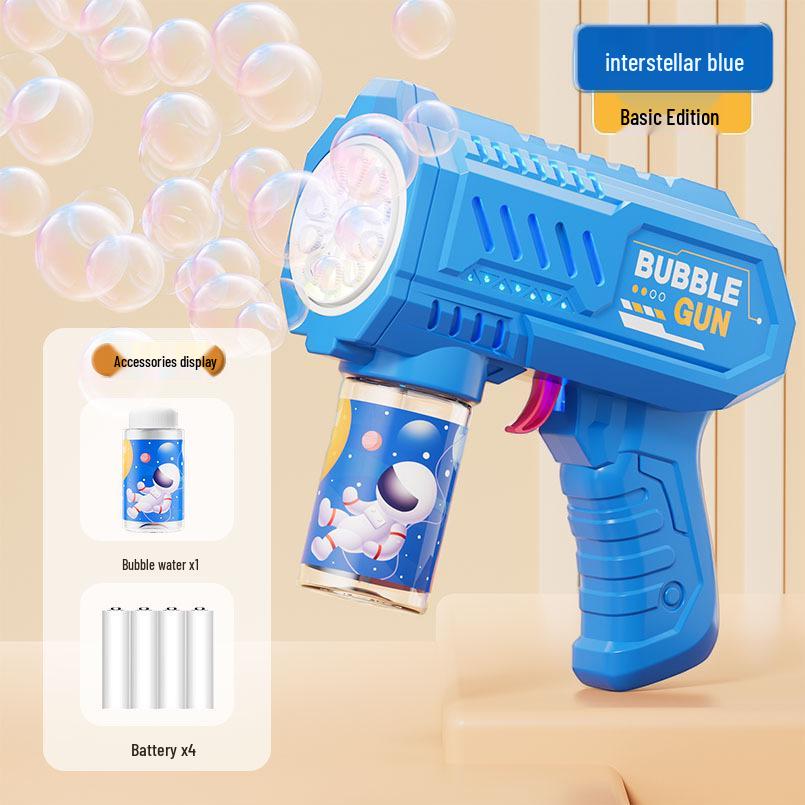 Ручная 10-дульная машина для выдувания пузырей Гатлинга – Автоматический пистолет для выдувания пузырей для детей