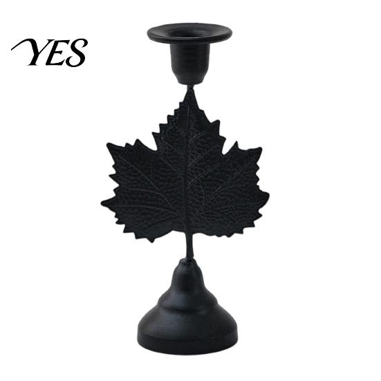 Aged Texture Candle Holder Vintage Metal Holder, Romantic Candlestick Dinner Table Centerpiece, Retro Decorative Stand Decor for Wedding Party