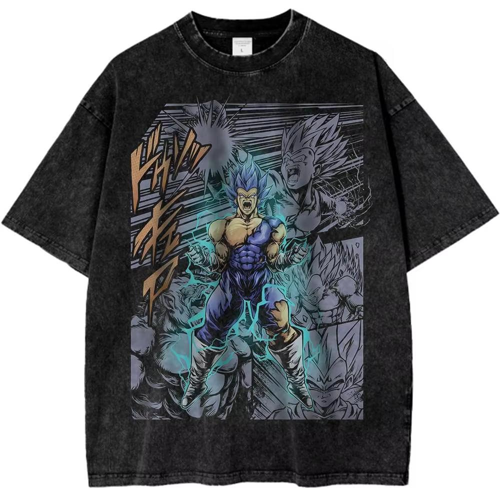 Anime Jujutsu Kaisen Tshirt Geto Suguru Gothic Yk Washed T Shirt Summer Casual Short Sleeve Cotton Tee Tops Mens Clothing