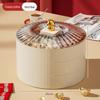 Коробка свадебных конфет Guochao Jinbao: Многослойное хранилище для закусок с пыле- и влагозащищенной конструкцией для домашнего использования