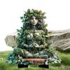 Садовый колышек 'Человек-дерево' для сказочного сада, статуэтка 'Земная богиня', колышки для сада, уличные аксессуары, штырь для земли, 2D акриловый цветочный горшок