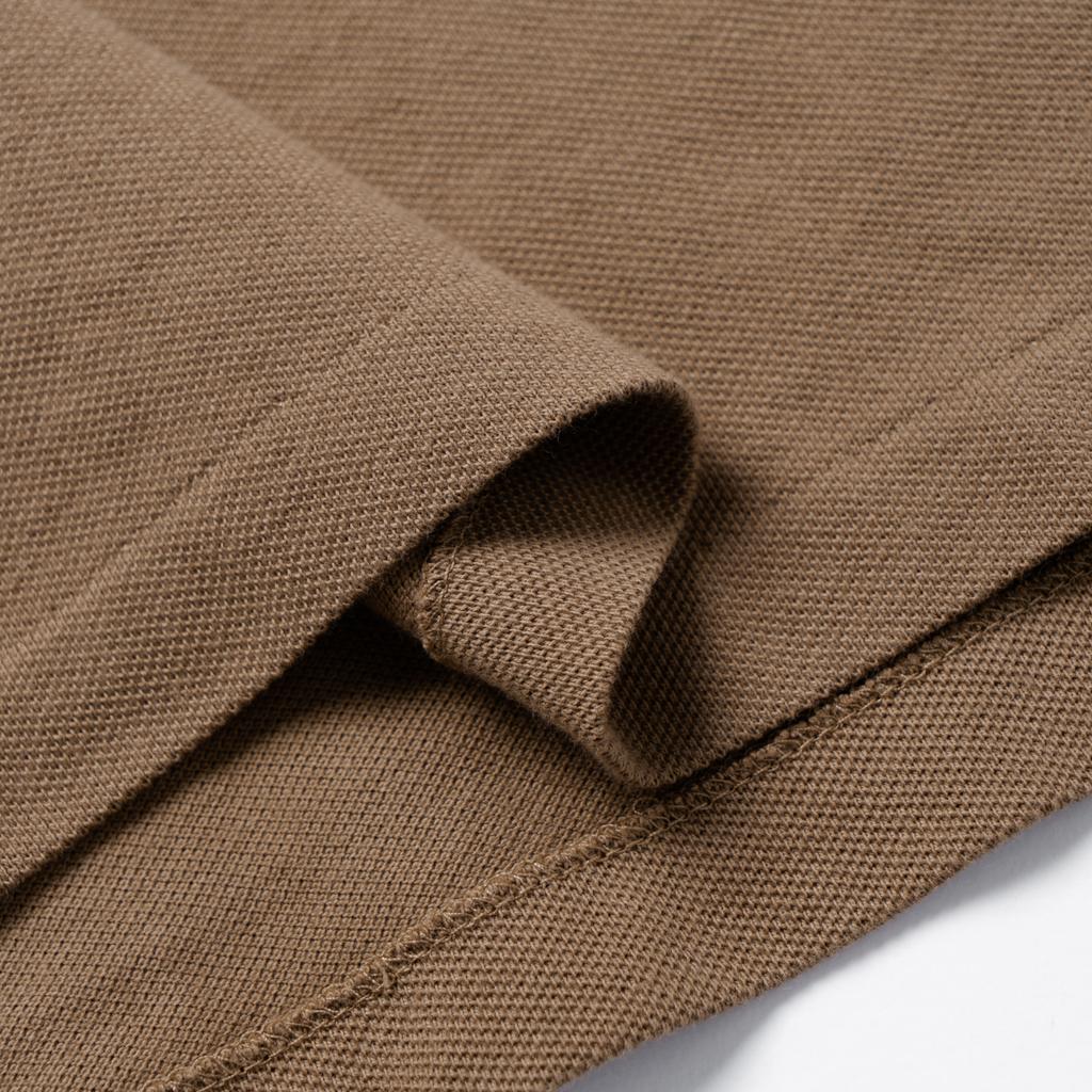 Polo Ralph Lauren SS24 Поло с вышивкой логотипа прямого кроя с коротким рукавом Мужские поло Коричневый 710844275-031