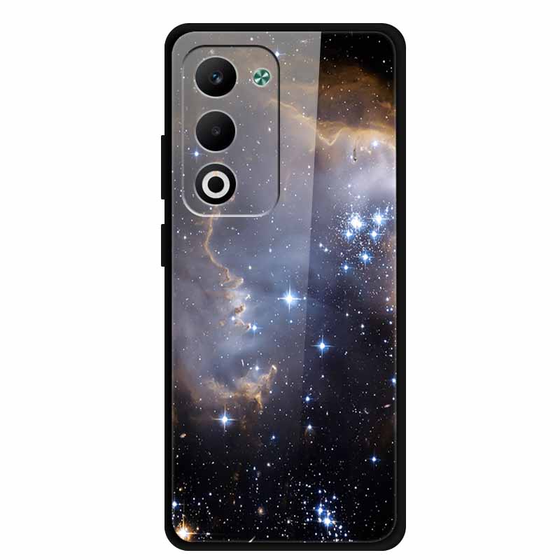 Glass Back Cover For OPPO A5i Pro 5G Case A5iPro Coque Hard Tempered Glass Case For OPPO A5m A5 5G 4G Phone Case A 5 Soft Bumper