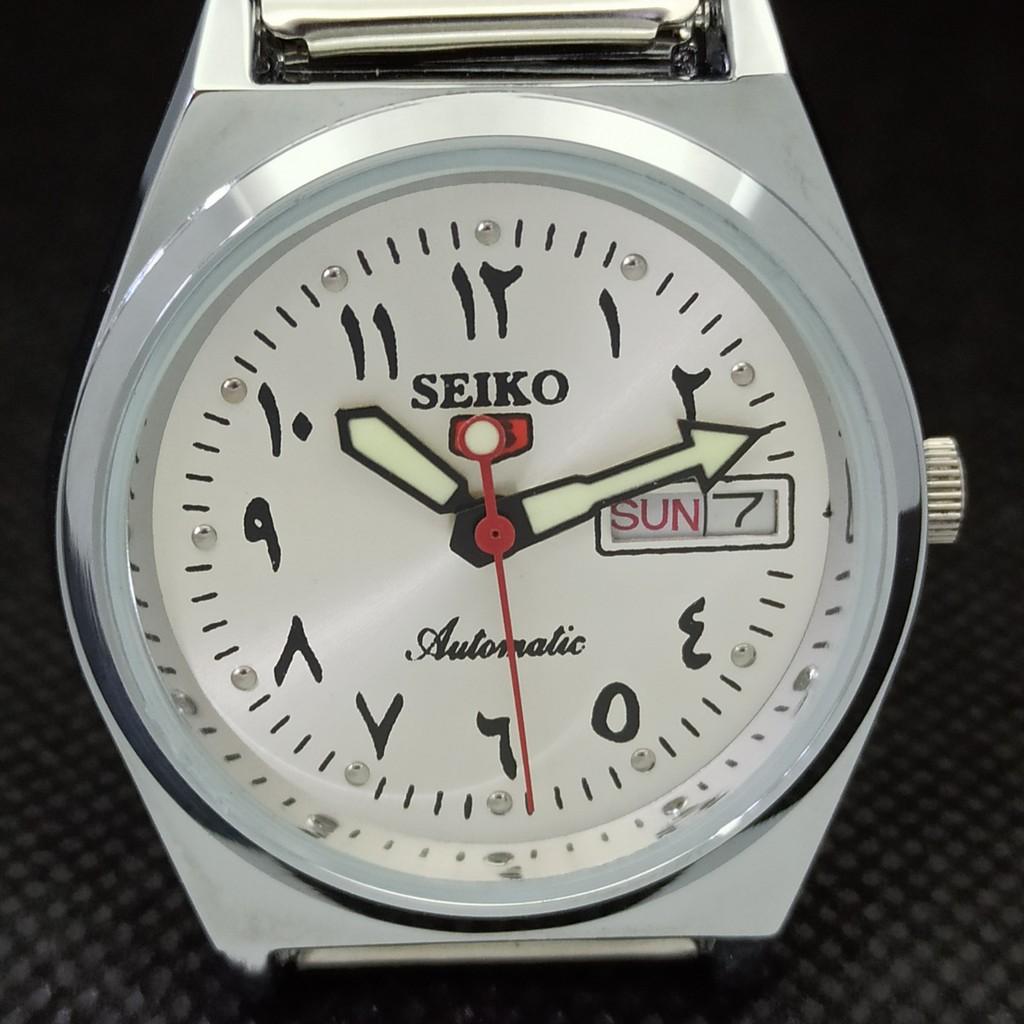 ВОССТАНОВЛЕННЫЕ ВИНТАЖНЫЕ SEIKO 5 AUTO 6309A ЯПОНИЯ МУЖСКИЕ АРАБСКИЕ ЧАСЫ 533d-a280114-9