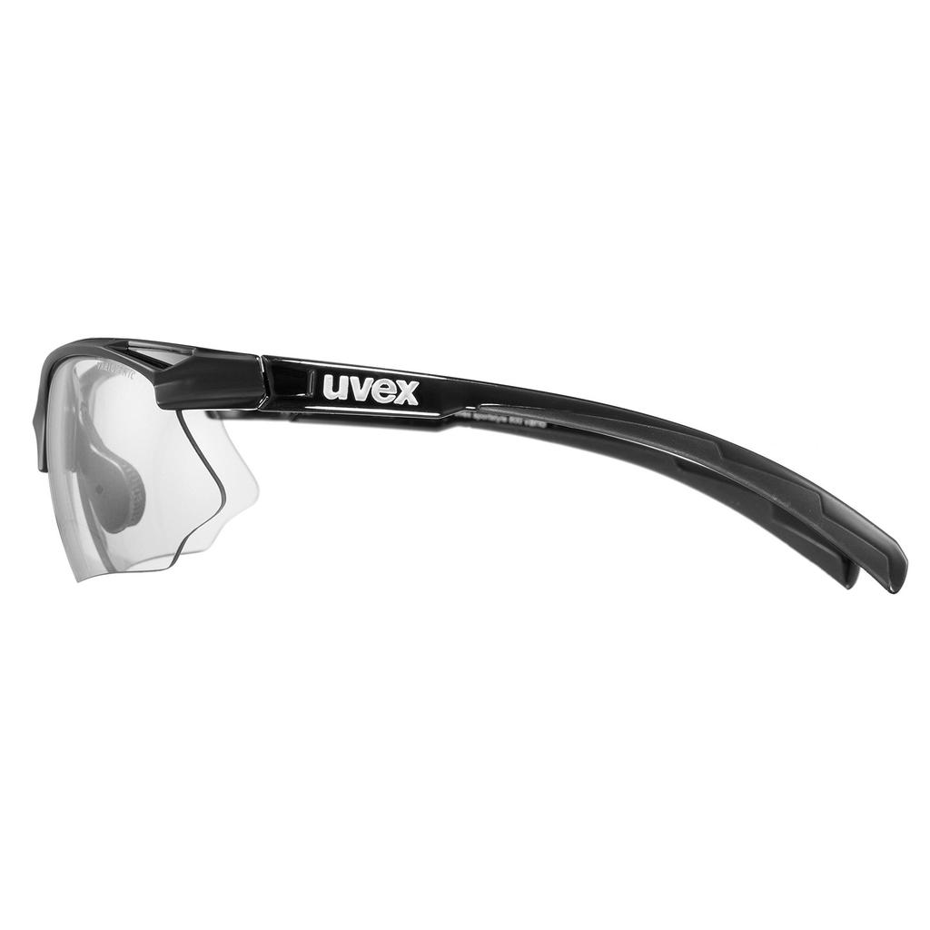 Фотохромные спортивные солнцезащитные очки для дороги UV Sportstyle 802 V Черные [Uvex] Велоспорт, Велосипеды, Бег, Защита от запотевания, Защита,