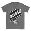 Унисекс Футболка Oasis Хипстерская Хлопковая Футболка Короткий Рукав Футболки с Принтом Рок-Группы Топы с Круглым Вырезом Одежда Большого Размера