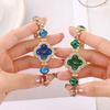 Fashionable Temperament, Light Luxury Bracelet Watch, Four Leaf Clover Shaped Women's Watch