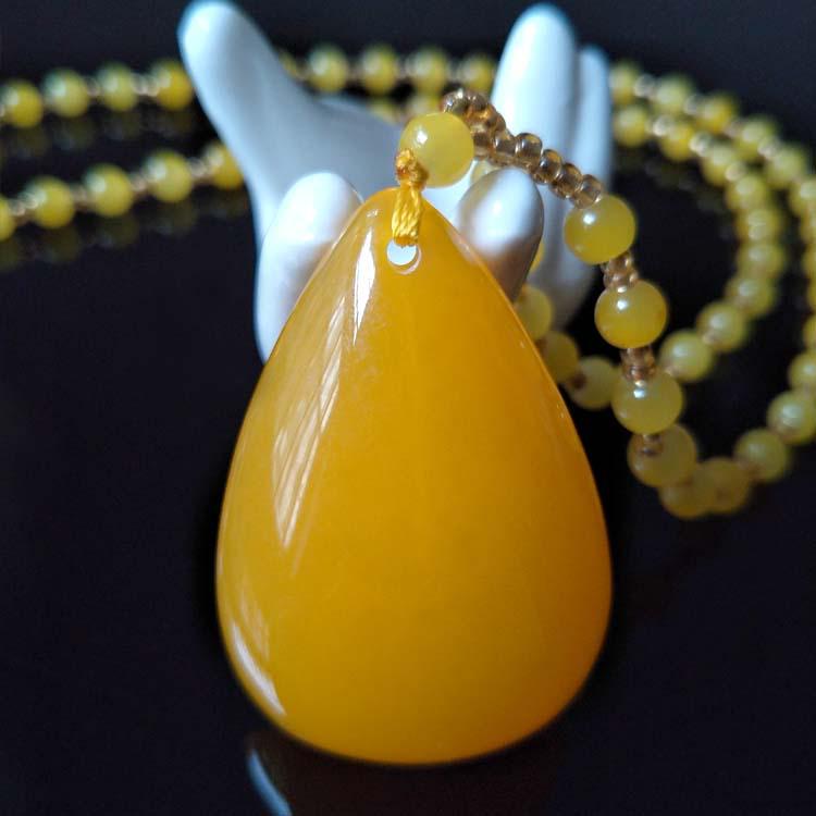 Этнический стиль бисерная подвеска из янтаря цепочка для свитера