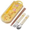Trio Set Chopsticks Spoon Fork Disney Ufufi Winnie the Pooh Children's Antibacterial Made In Japan TACC2AG-A