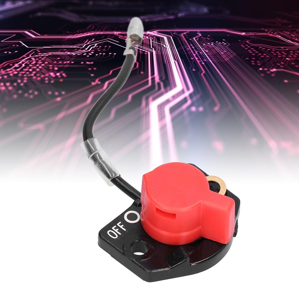 Выключатель остановки двигателя EY20 Flameout Switch, аксессуар для дизельного двигателя EY20, черный и красный