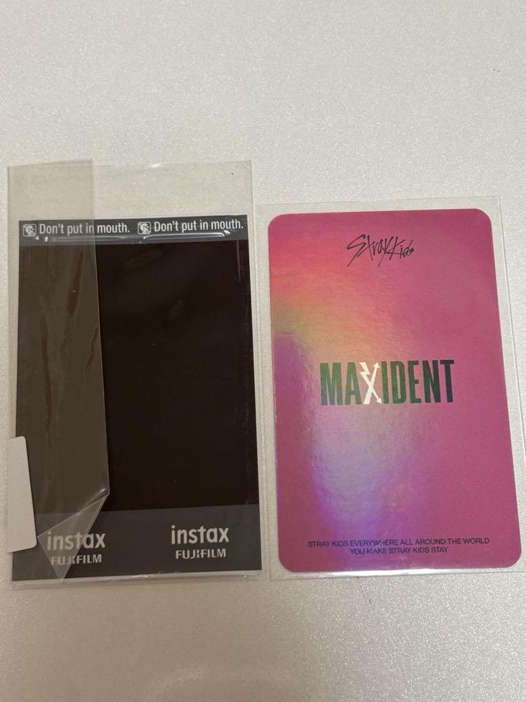 [Б/У] Stray Kids Maxident Иен Китайский KMS Бонусный Полароид Торговая Карточка