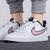Nike Court Borough Low 2 SE Кожа Повседневные Удобные Нескользящие Легкие Амортизирующие Низкие Детские Кеды для Скейтбординга Детские кроссовки DB3090-100