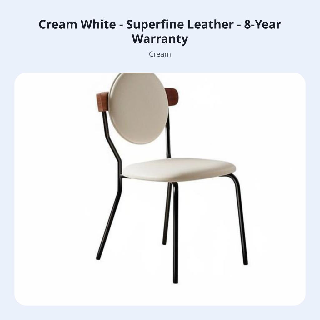 Round Rear Chair Stylist-Inspired Indoor Furniture Minimalist Design Curved Rearrest for Interior Designers, Dining Room
