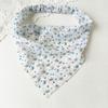 Floral Print Triangle Kerchief Headbands Elastic Back Bandana Style Hair Wraps Bohemia Garden Party Headwear For Women