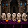 Halloween Finger Puppets Toy Finger Flip Off Ghost Figurines Cute Middle Finger Ghost Statue Gag Gifts for Trick or Treat Party Favors