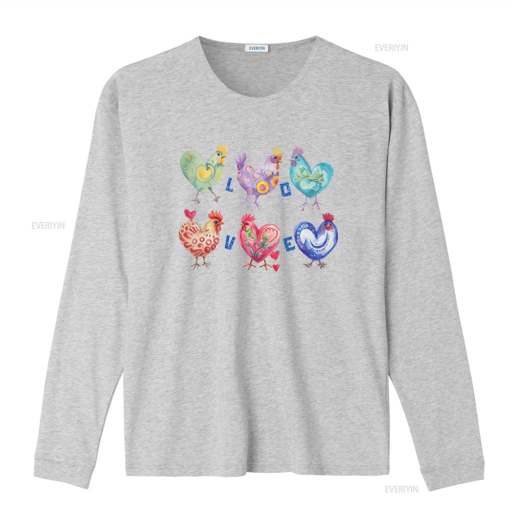 Chicken Lover T Shirt Valentine s Day Farm Life Apparel for Organic Egg Enthusiast Coop Retro vintage Washed fashion homme