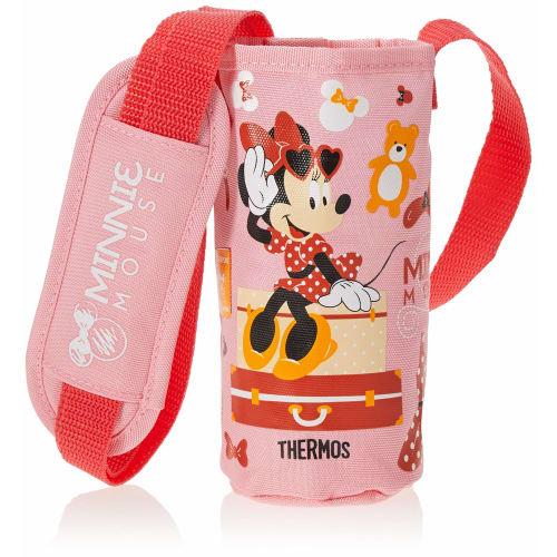 Thermos Бутылка для воды с заменой насадки-соломки FHL-402F с удобным чехлом, Розовый коралл (ПК-С)