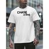 Европейский размер Chase A Bag Мужские футболки с коротким рукавом для лета, Стильные и модные мужские майки с принтами, Повседневные топы с круглым вырезом