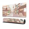 Japanese Anime-style Mousepad, Large Gaming Mouse Pad Featuring Anime Game Cityscapes, Non-slip Desk Mat, Dimensions 800x300x3mm