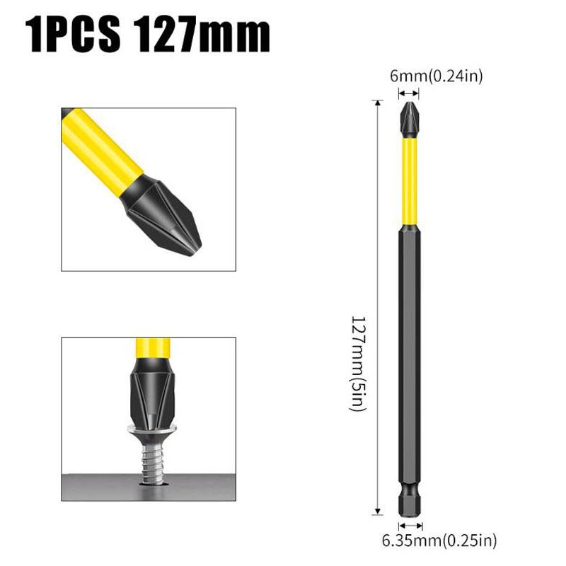 S2 Крестовая магнитная головка бита электрическая дрель электрическая отвертка головка бита высокая твердость нескользящая крестовая головка бита инструменты