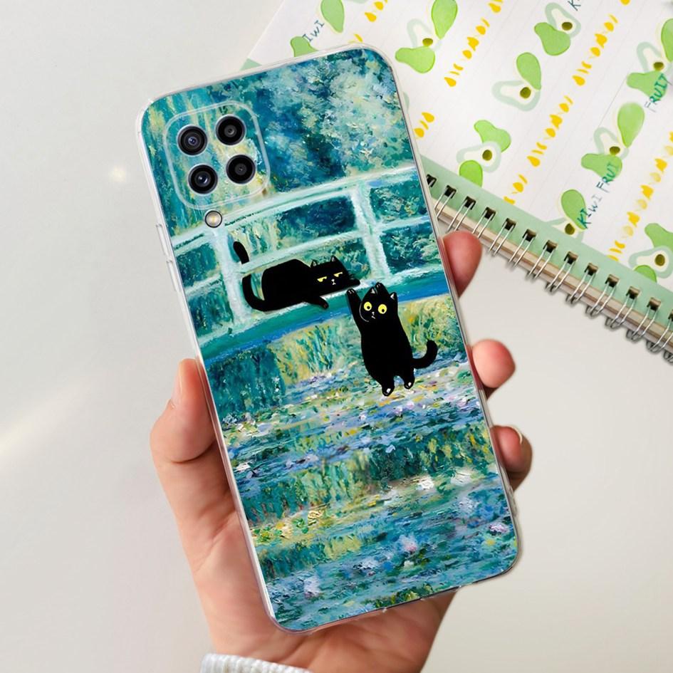 Чехол для Samsung Galaxy M32 SM-M325F Популярный Цветок Прозрачный Силикон Мягкий ТПУ Funda Для Samsung M32 4G M 32 GalaxyM32 Бампер